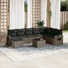 vidaXL Garden Sofa Set Grey, Dark grey