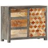 vidaXL Side Cabinet Grey and brown Solid mango wood, MDF