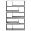 vidaXL Bookcase Grey Sonoma Engineered Wood Large Bookcase Rectangular