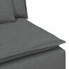 vidaXL Modular Sofa with Cushions Dark Gray