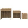 vidaXL Nesting Table Set of 3 Artisan Oak Engineered Wood