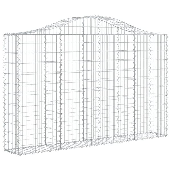vidaXL Gabion Basket Set of 13 Silver Galvanized Iron