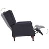 vidaXL Armchairs Dark gray Polyester, Wooden frame Medium