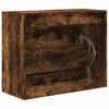 vidaXL Shoe Cabinet Smoked Oak Engineered Wood Compact