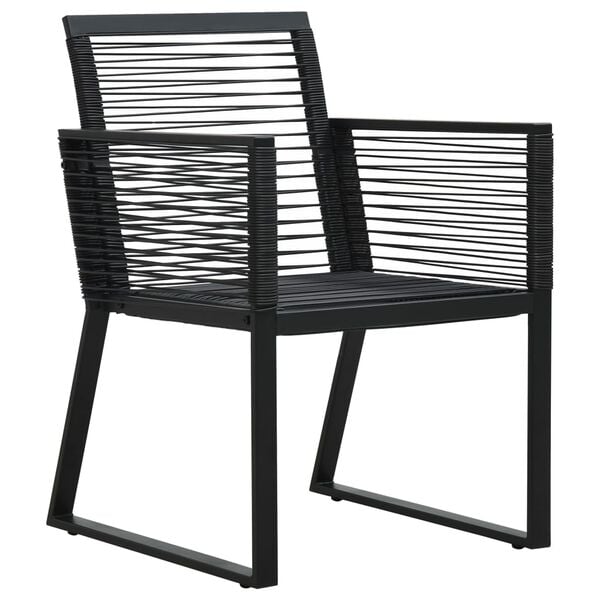 vidaXL Outdoor Chair Set of 2 Minimalistic Garden Chairs Rectangular