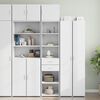 vidaXL Slim Storage Cabinet White Engineered Wood Slim