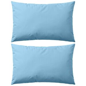 vidaXL Patio Pillows 2 pcs 23.6x15.7" Light Blue