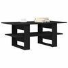 vidaXL Coffee Table Black Oak 40.16 x 21.65 x 16.54 in Engineered Wood