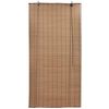 vidaXL Blind Brown Bamboo 55.1 x 63.0 in Rollable Bamboo Roller Blind