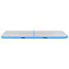 vidaXL Inflatable Gymnastics Mat with Pump 196.8"x39.3"x3.9" PVC Blue