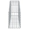 vidaXL Gabion Basket Silver Galvanized iron 59.1x11.8x15.7/23.6 in