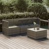 vidaXL Garden Lounge Set Grey PE rattan Modular, Sectional