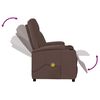 vidaXL Massage Reclining Chair Brown Faux Leather