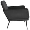 vidaXL Bench Black Faux Leather Standard Durable Bench Rectangular
