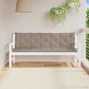 vidaXL Garden Bench Cushion Set of 2 Taupe Oxford fabric (100% polyester)