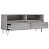 vidaXL TV Cabinet Grey Sonoma Engineered Wood, Iron Medium TV Cabinet