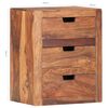 vidaXL Bedside Cabinet 15.7"x11.8"x19.7" Solid Acacia Wood
