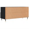 vidaXL TV Cabinet Black Engineered wood, iron 40.2 in wide TV Cabinet