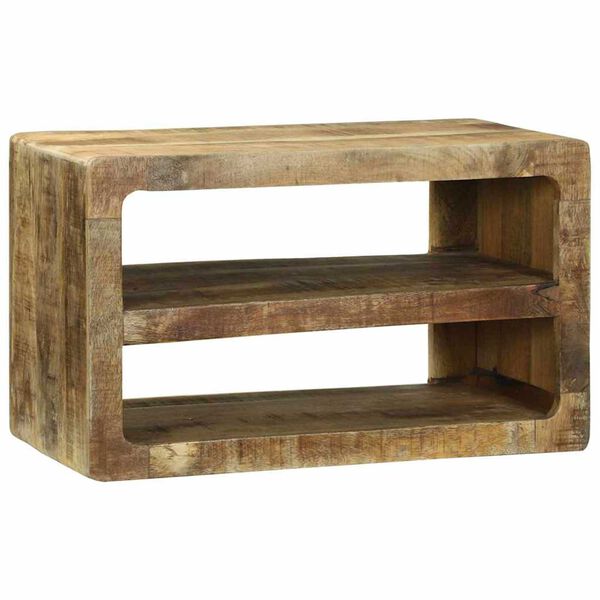 vidaXL TV Cabinet with Shelf Brown 60 x 32 x 36 cm Solid Mango wood