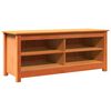 vidaXL Storage Bench with Shelf Wax Brown 43.31 x 14.96 x 17.91 in