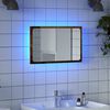 vidaXL Bathroom Mirror Old wood Engineered wood, glass 23.6x3.4x15.0 in