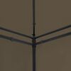 vidaXL Gazebo with Curtains 236.2"x117.3"x106.3" Taupe 0.6 oz/ft²