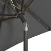 vidaXL Garden Parasol Anthracite and Dark Grey Polyester, Aluminum Medium