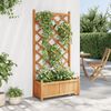 vidaXL Planter Brown Solid fir wood Large Durable Planter