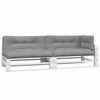 vidaXL Pallet Cushion Set of 5 Grey Polyester