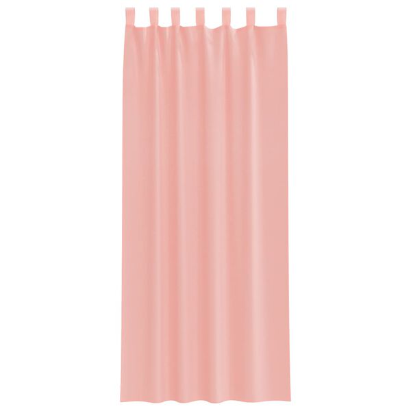 vidaXL Voile Curtains with Rod Pockets 2 pcs Pink
