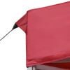 vidaXL Party Tent Wine Red Aluminum alloy, Oxford fabric with PVC coating
