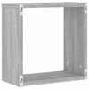 vidaXL Wall Cube Shelves 4 pcs Grey Sonoma 11.8x5.9x11.8"