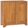 vidaXL Cabinet Natural Teak Brown Solid Teak Wood, Plywood Compact