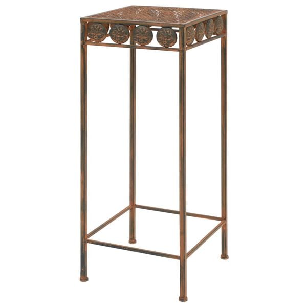 vidaXL Plant Stand Rusty Metal Set of 3 sizes: Large, Medium, Small