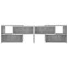 vidaXL TV Cabinet Concrete grey Engineered wood Large Extendable