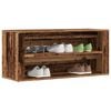 vidaXL Shoe Bench Old Wood Engineered Wood Medium Shoe Bench