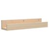 vidaXL Wall Shelf Natural Wood Solid Pine Wood 19.7 in x 4.7 in x 3.5 in