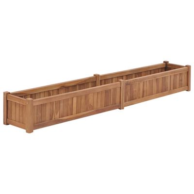 vidaXL Raised Bed 78.7"x11.8"x9.8" Solid Wood Teak