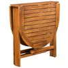vidaXL Dining Set Natural wood Solid Acacia wood Set Collapsible
