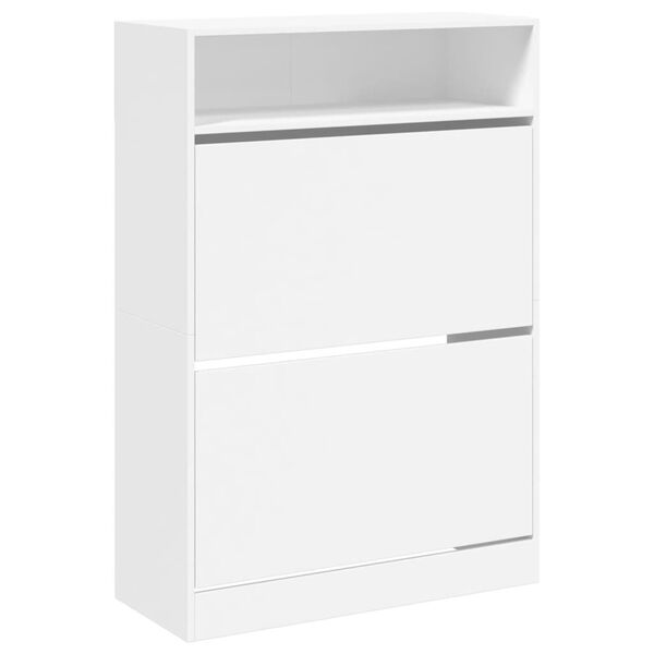 vidaXL Shoe Cabinet White Engineered wood Tall Shoe Cabinet