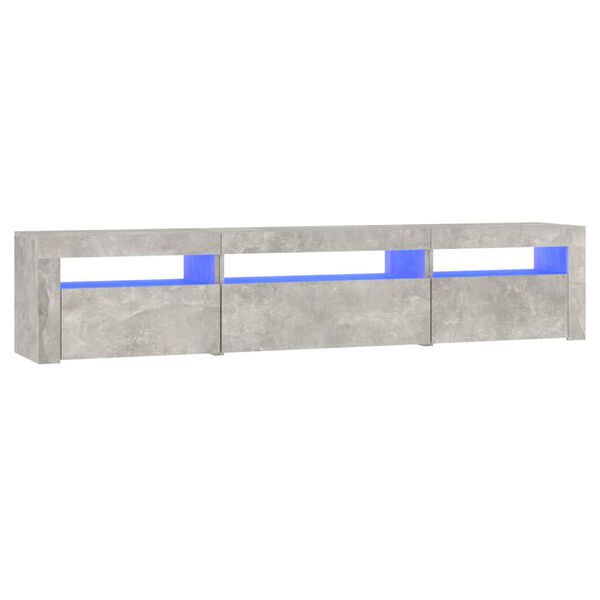 vidaXL TV Cabinet Concrete grey Engineered wood Large TV Cabinet