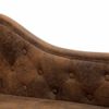 vidaXL Chaise Longue Antique brown Faux suede leather, wood Standard