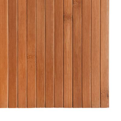 Close-up of vertical wooden slats forming a panel.