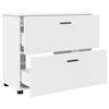 vidaXL Bathroom Furniture Set with Drawer 3 pcs White Engineered wood