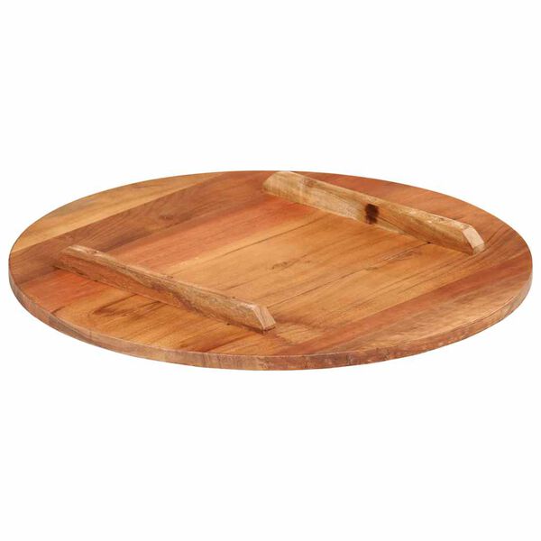 vidaXL Table Top Solid Wood Acacia Round 0.59 - 0.63 " 15.7 "