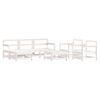 vidaXL Garden Lounge Set White, Anthracite