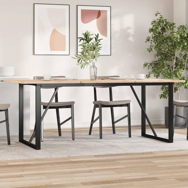 vidaXL Dining Table Legs O-Frame 70.9"x31.5"x28.7" Steel
