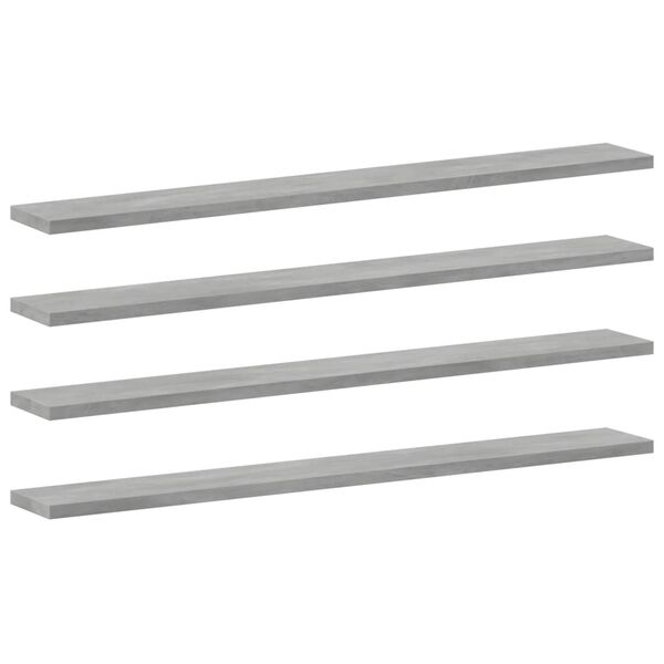 vidaXL Shelf Set of 8 Concrete Grey Engineered Wood Medium Simple