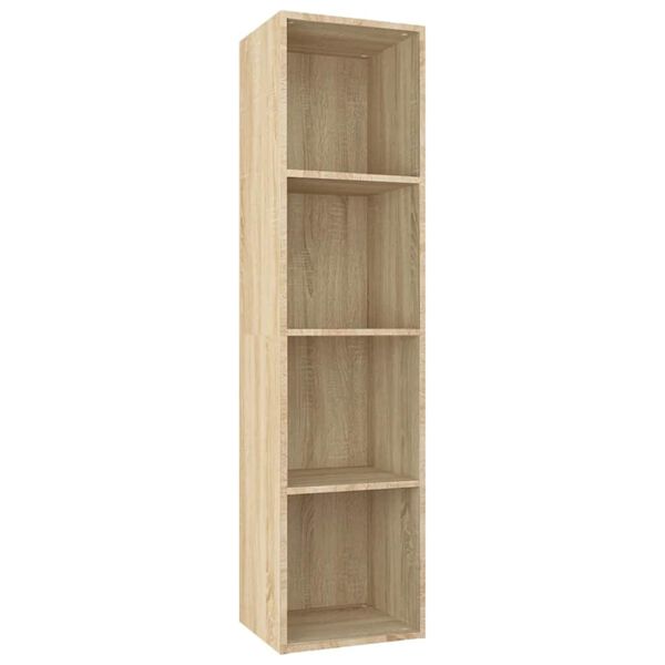 vidaXL Book Cabinet Sonoma Oak Engineered wood Medium