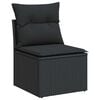 vidaXL Garden Sofa Set Black